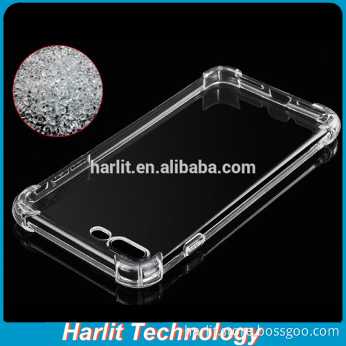 Air Cushion Clear Transparent Soft TPU Case For iPhone 7 Shock Resistant